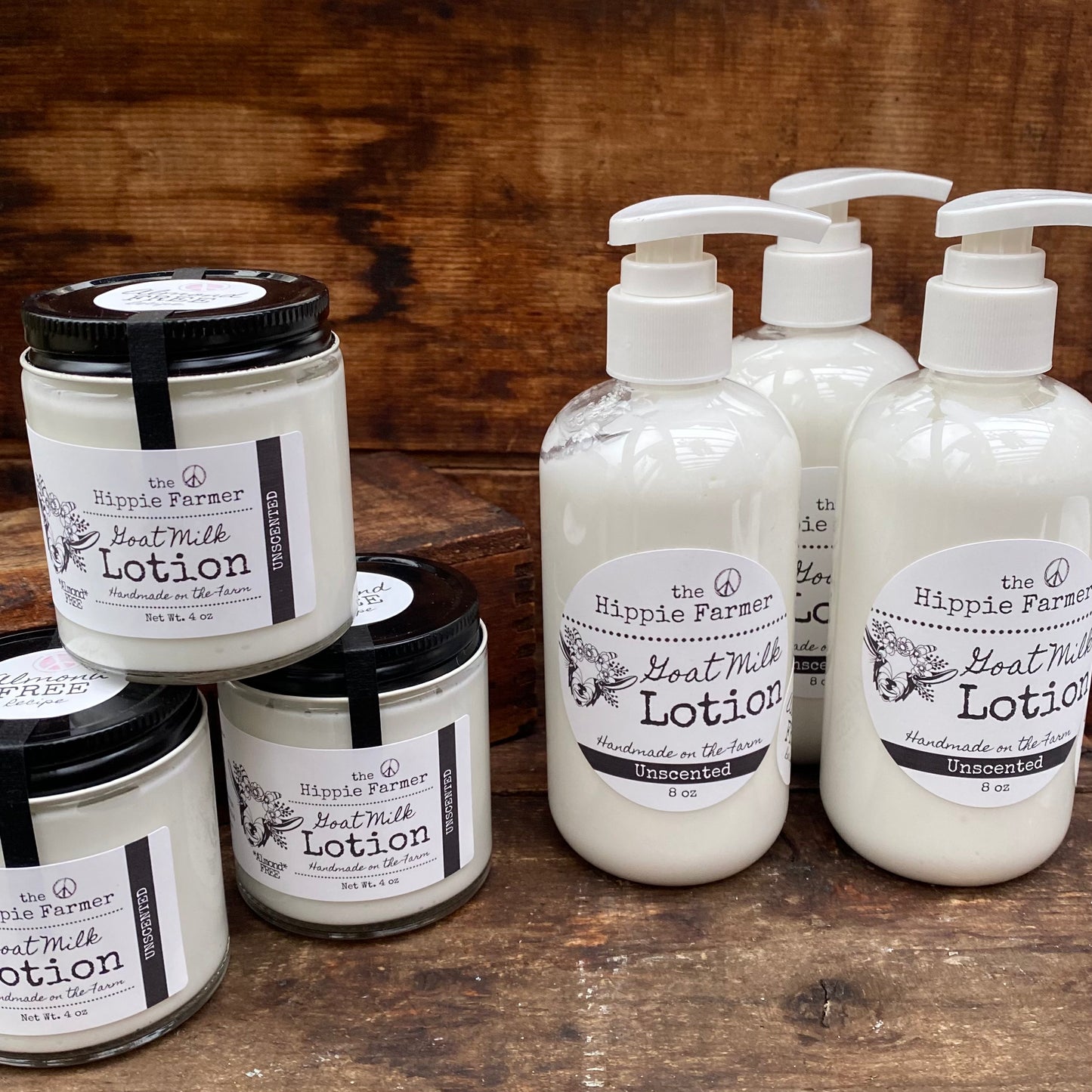 Goat Milk Lotion - Unscented - Almond Free Recipe - The Hippie Farmer