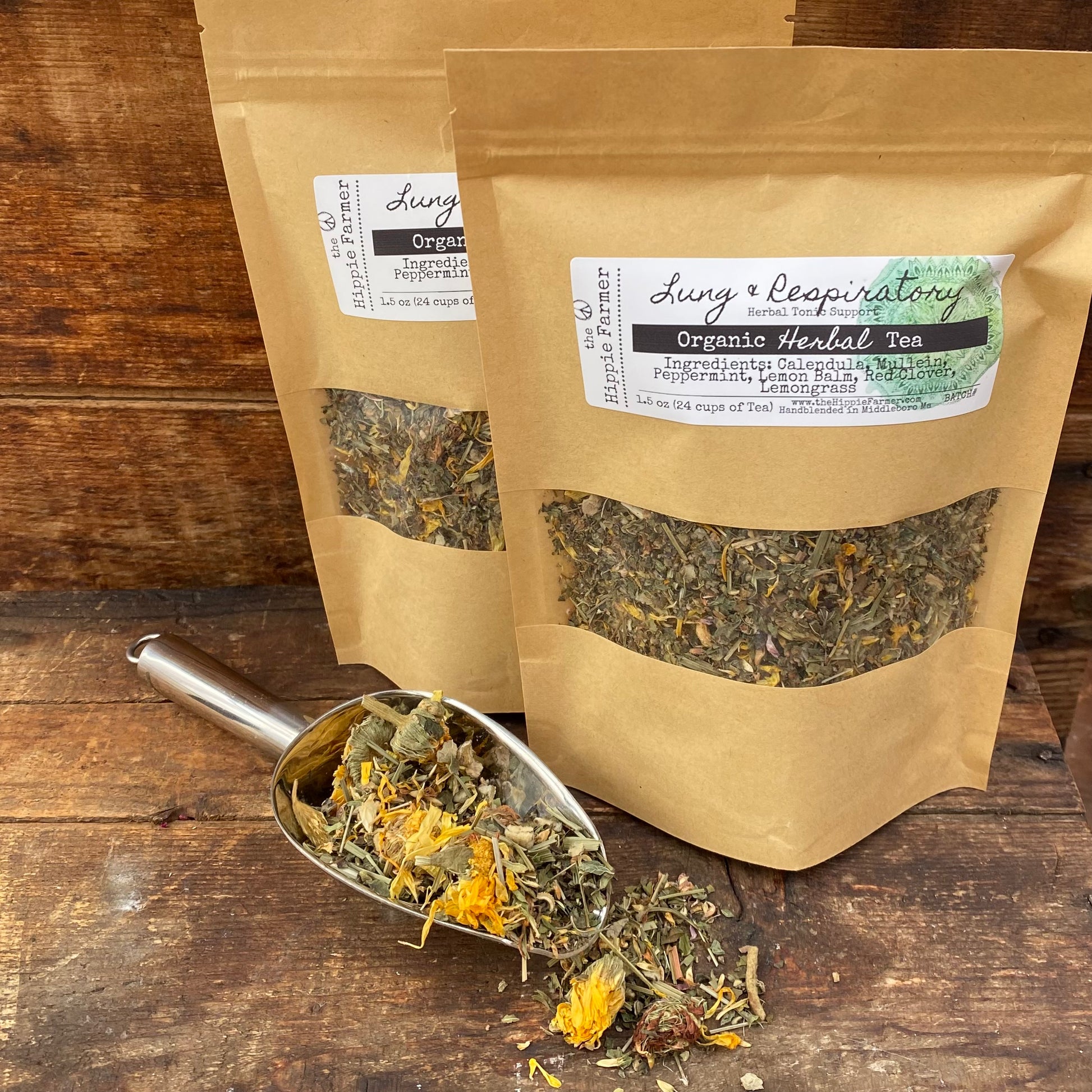 Lung & Respiratory Support - Organic Herbal Teas - 1.5oz - The Hippie Farmer