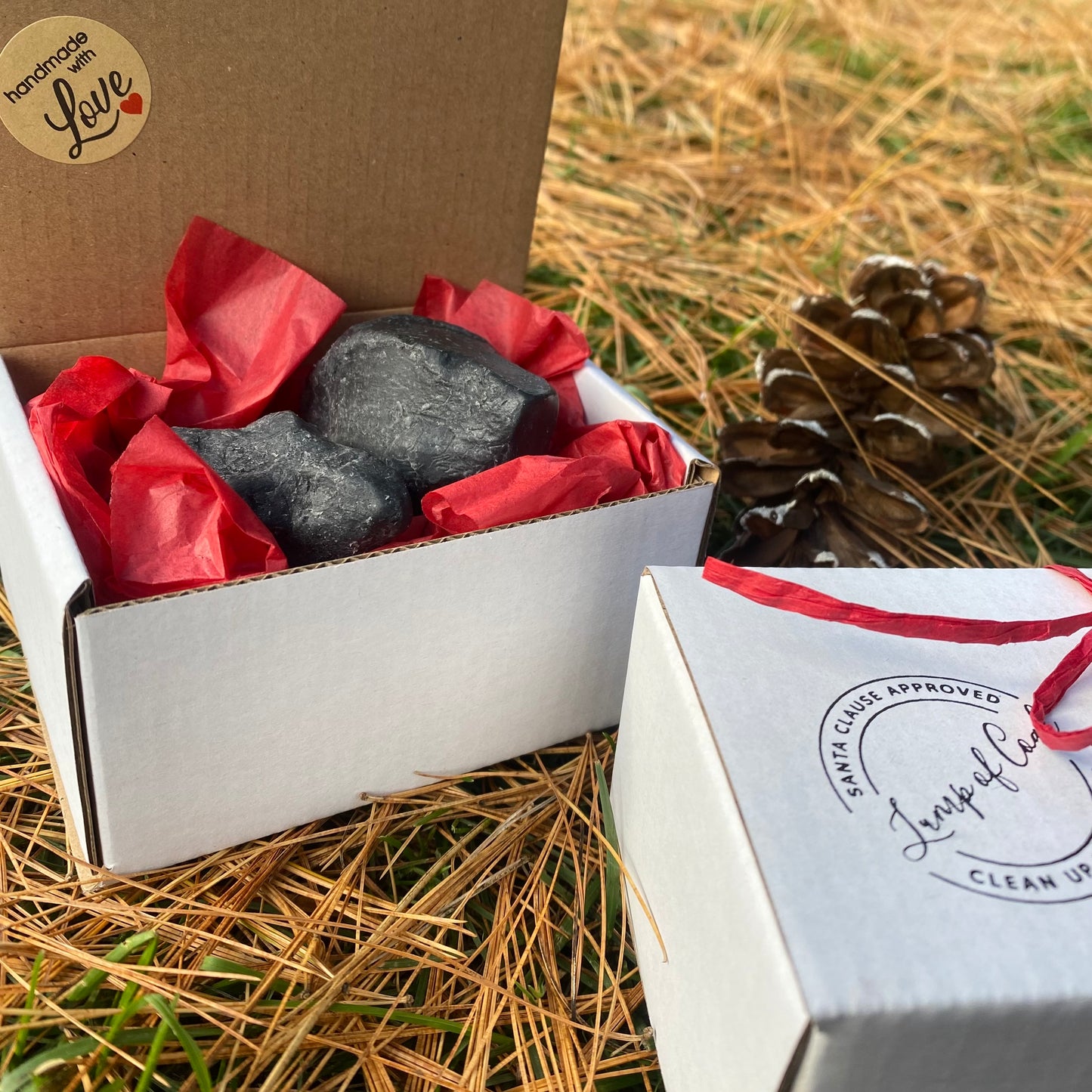 Lump of Coal Box - Goat Milk Soap - The Hippie Farmer