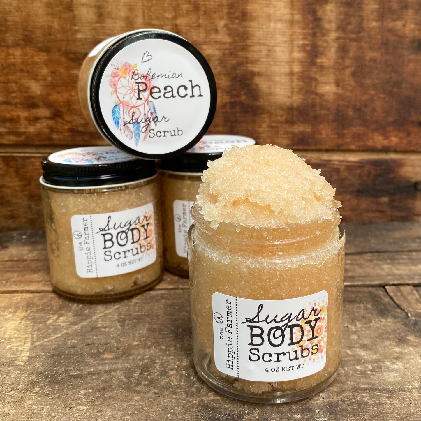 Sugar Body Scrub - Bohemian Peach - The Hippie Farmer