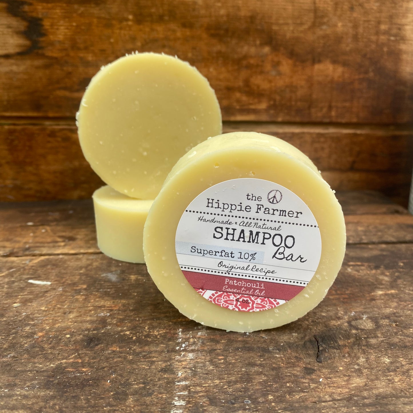 Shampoo Soap Bar - Patchouli Essential Oil - 3% or 10% Superfat - The Hippie Farmer