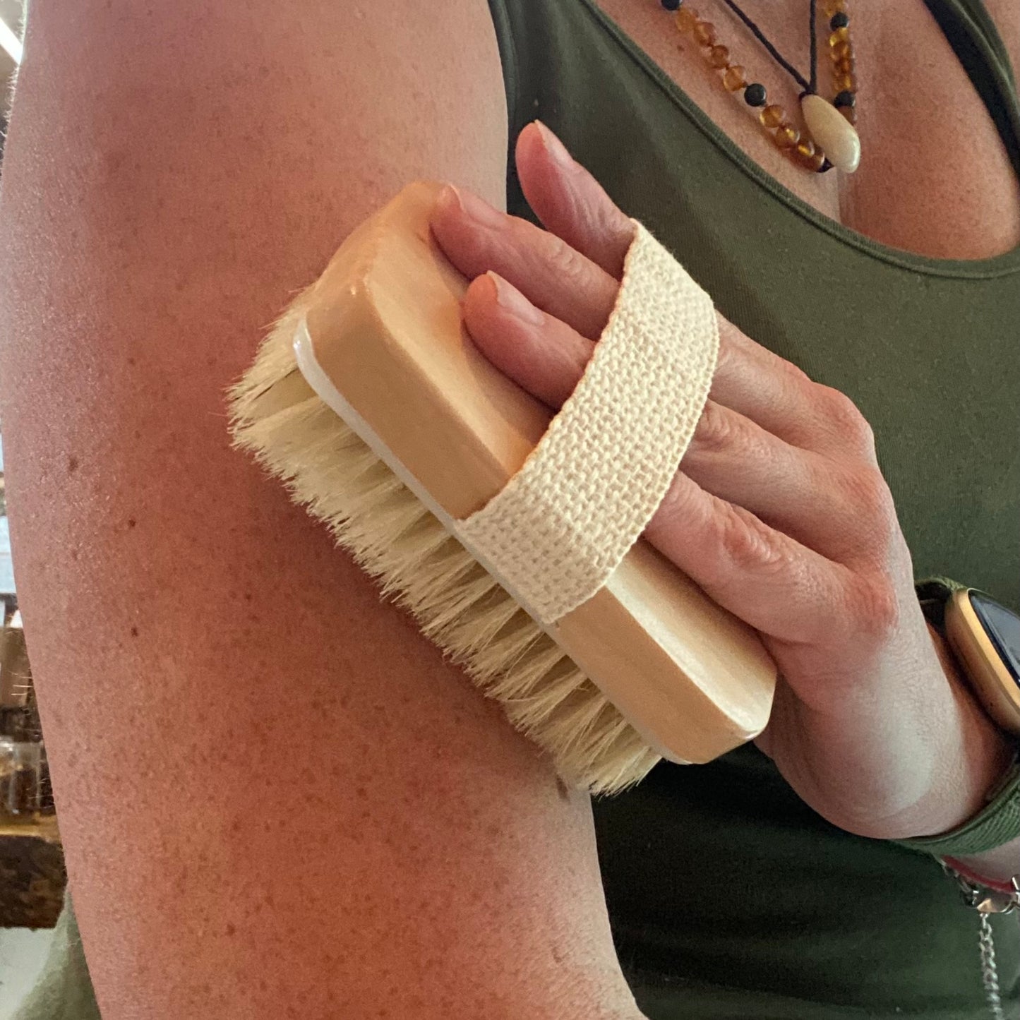 Natural Body Brush - for Dry Brushing - Boar Hair - The Hippie Farmer