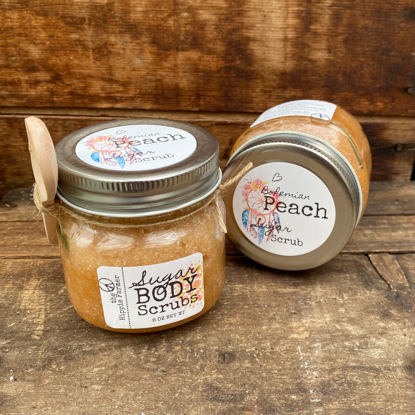 Sugar Body Scrub - Bohemian Peach - The Hippie Farmer