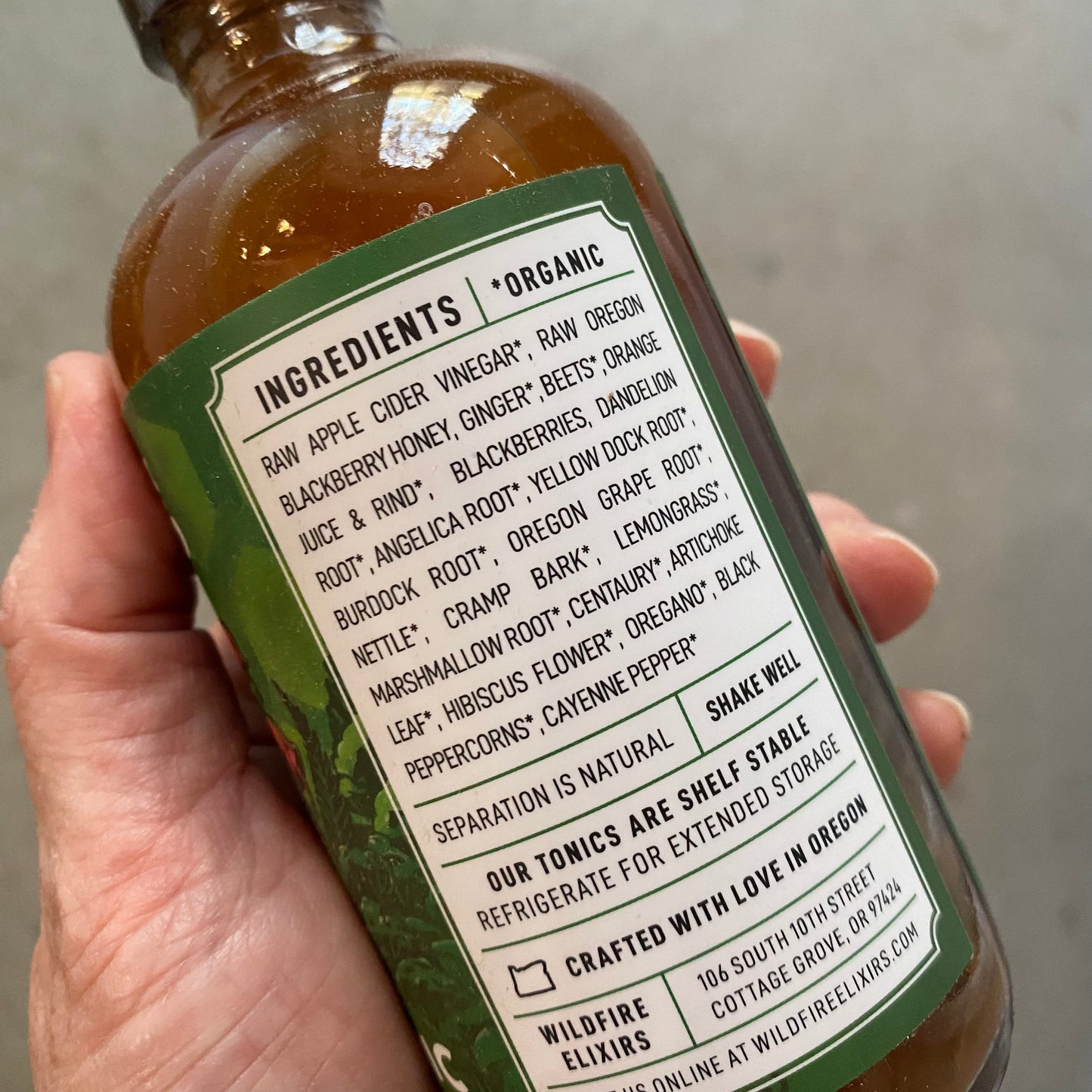 FIRE TONIC- The Fighter, The Lungs or The Digest - 8oz - by Wildfire Elixirs - The Hippie Farmer