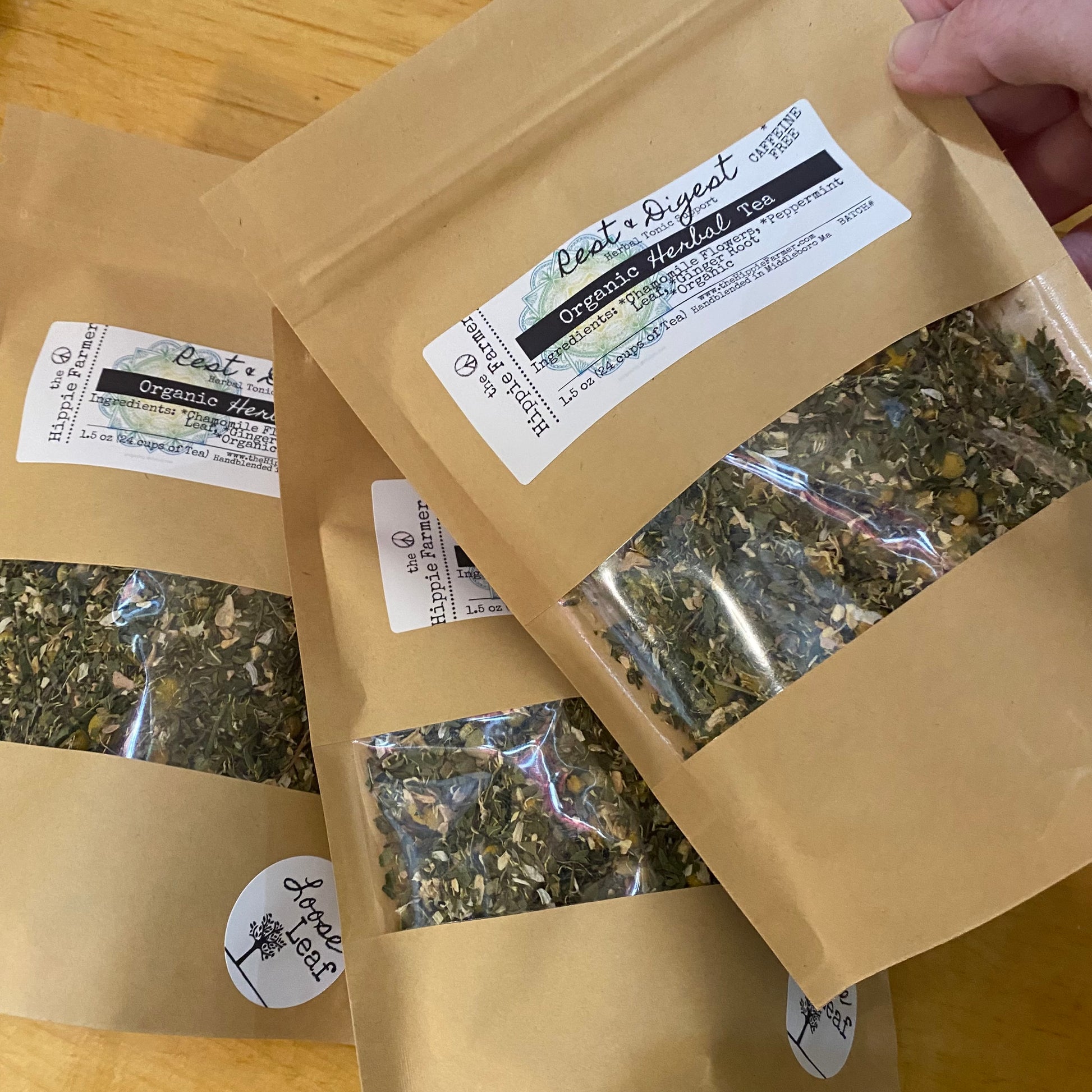 Rest & Digest (Caffeine Free) - Organic Herbal Teas - 1.5oz - The Hippie Farmer