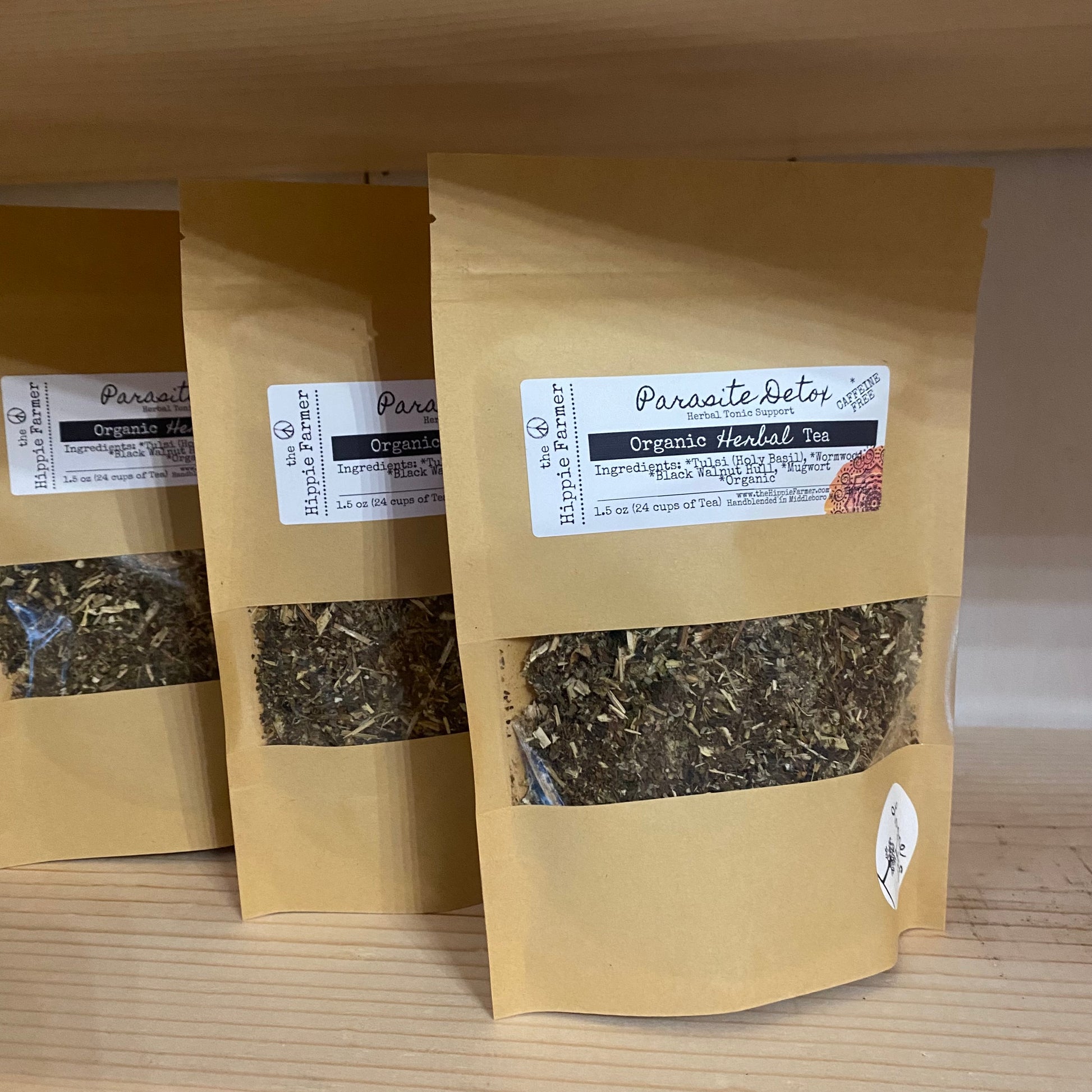 Parasite Detox (Caffeinated or Caffeine Free Blend) - Organic Herbal Teas - 1.5oz - The Hippie Farmer