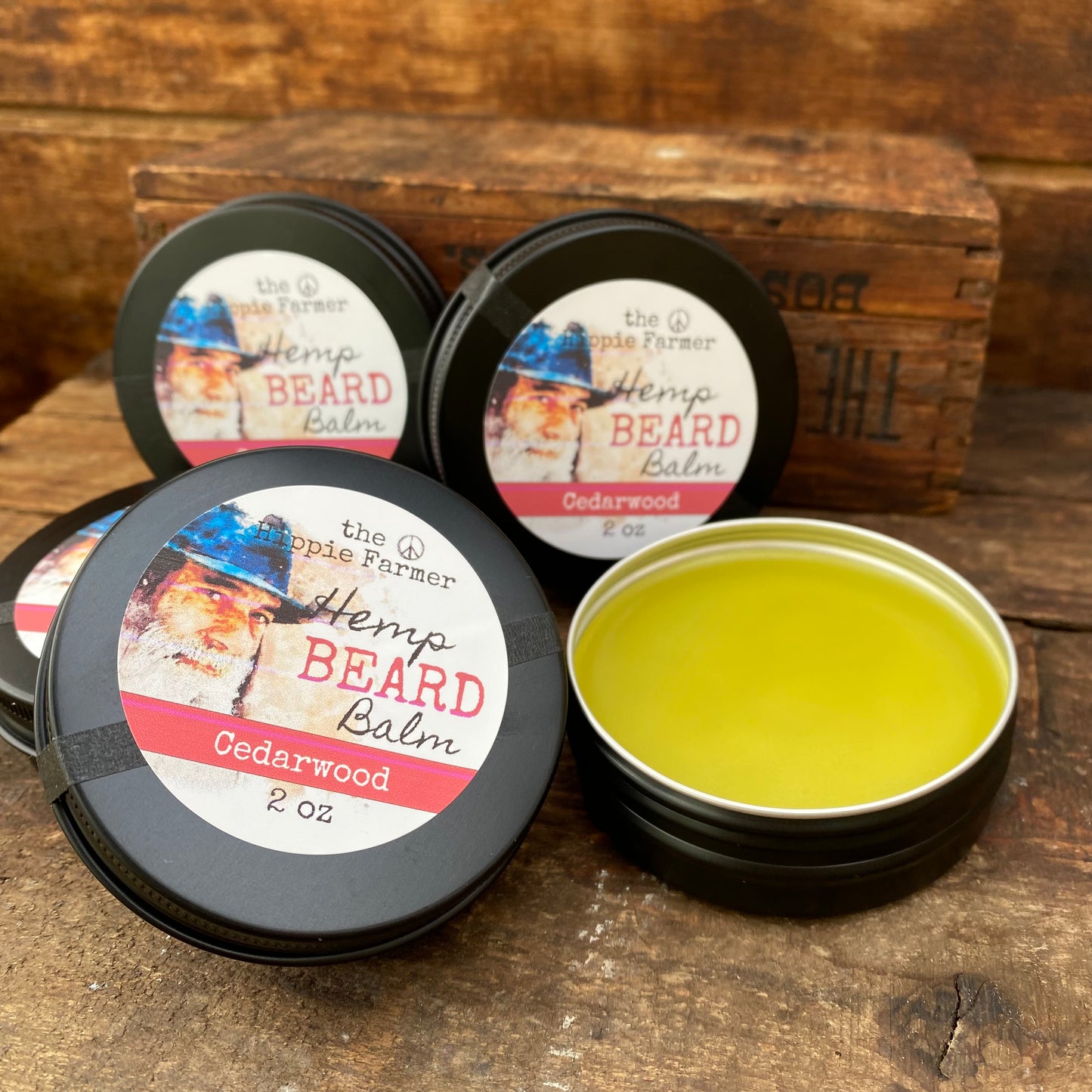 Hemp Beard Balm - Cedarwood - The Hippie Farmer