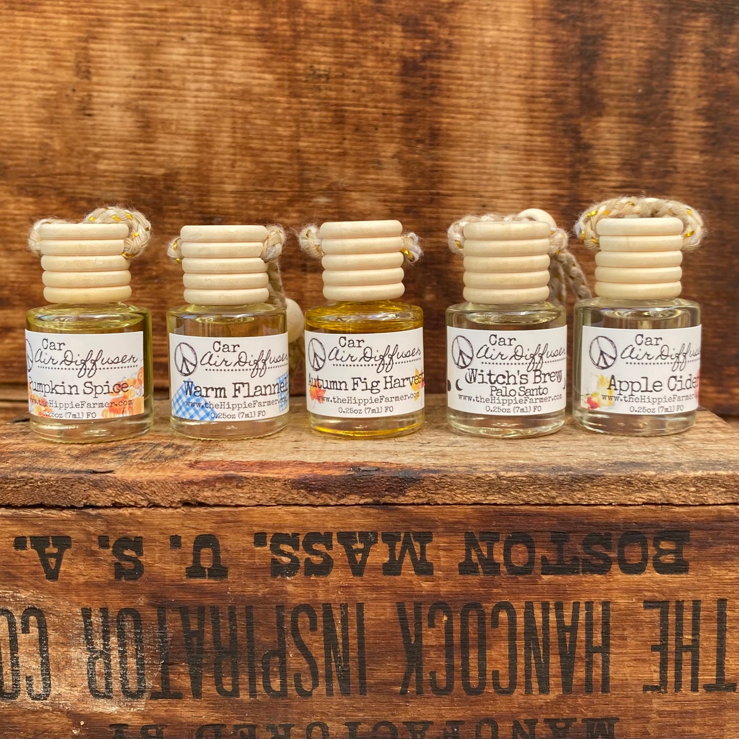Seasonal Car Diffusers - Fall Scents - The Hippie Farmer