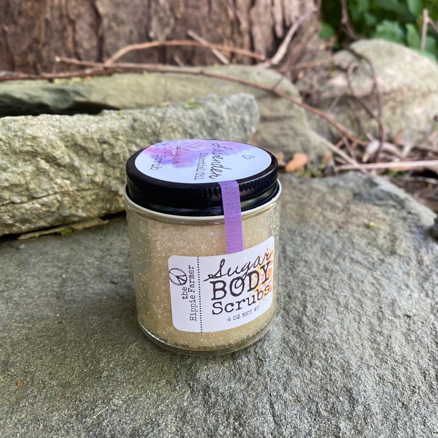 Sugar Body Scrub - Lavender Essential Oil - The Hippie Farmer