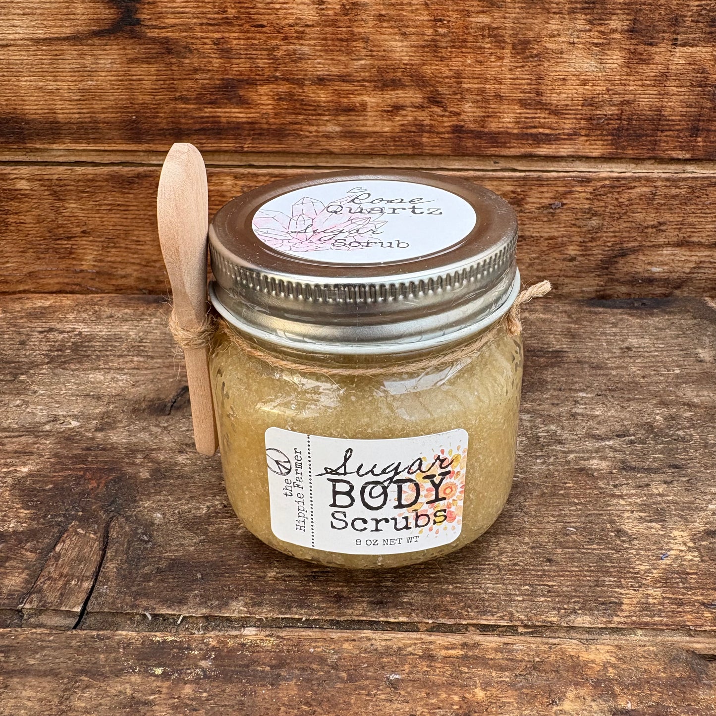 Sugar Body Scrub - Rose Quartz - The Hippie Farmer