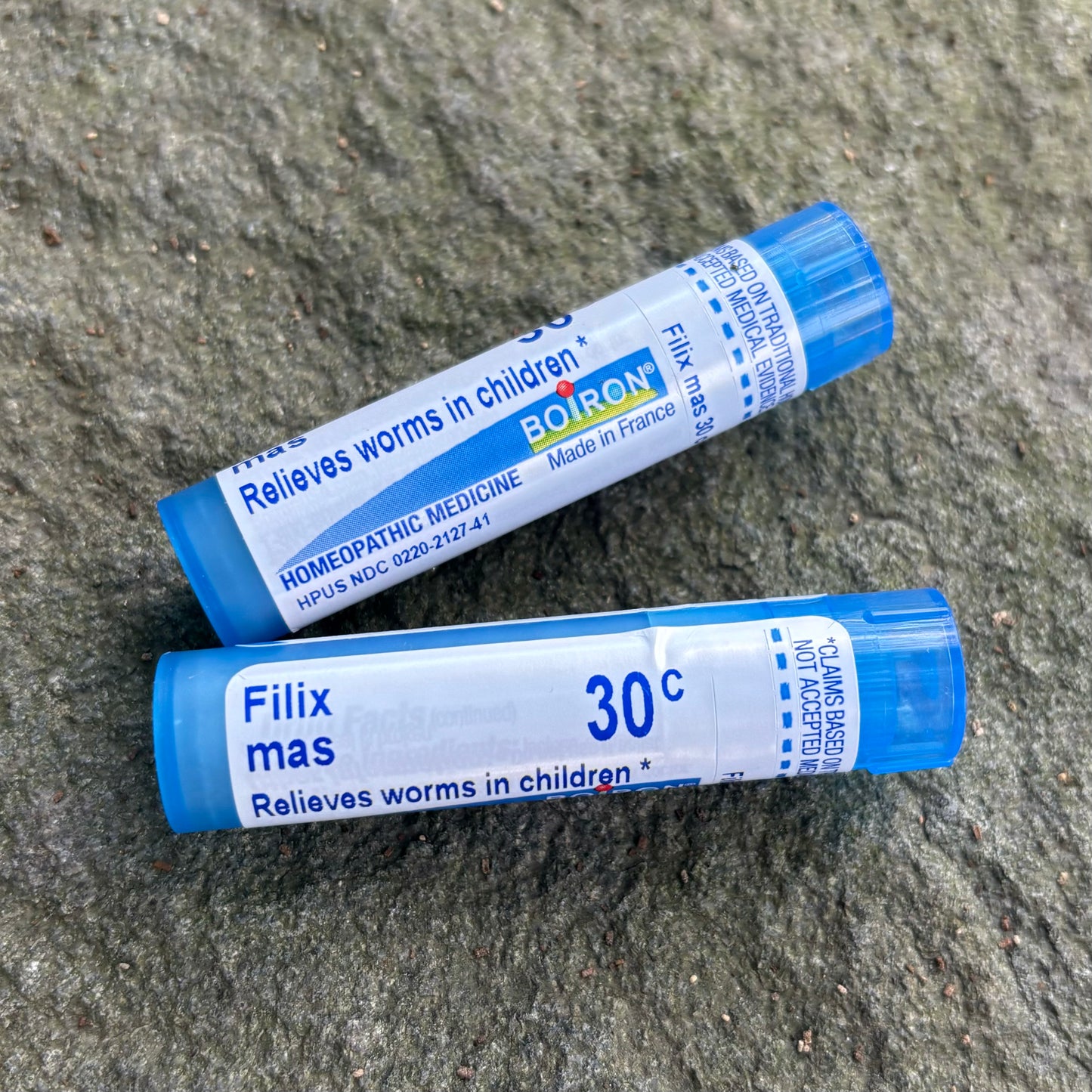 Felix Mas 30c - relieves worms in children - Homeopathic by Boiron (80 pellet) - The Hippie Farmer