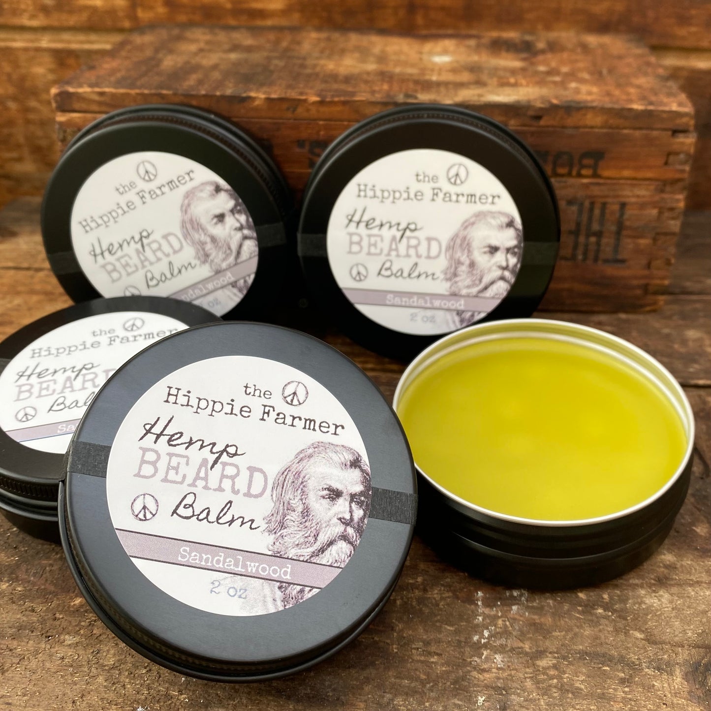 Hemp Beard Balm - Sandalwood - The Hippie Farmer
