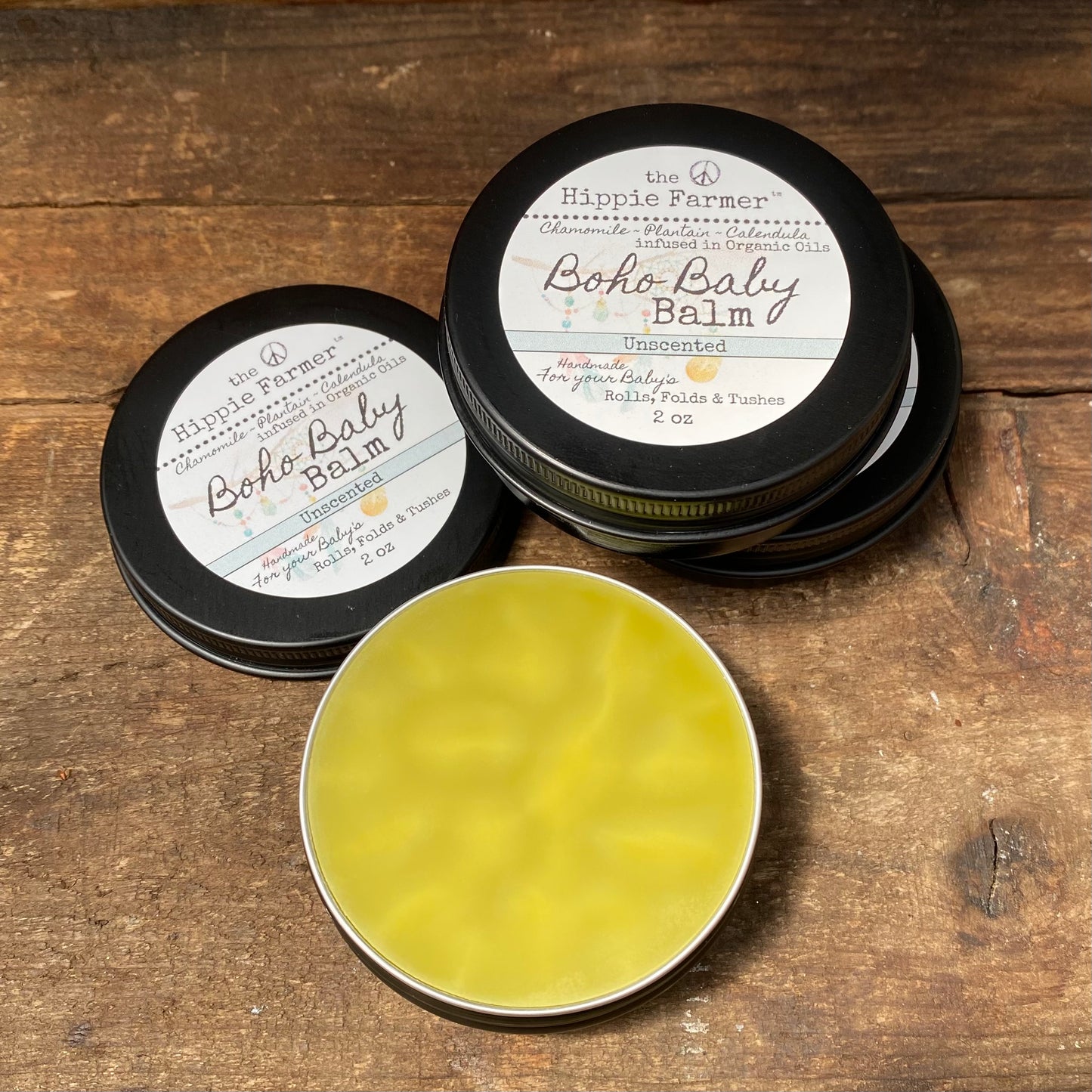 Boho Baby BALM - Unscented 2oz or 4oz Tin - The Hippie Farmer
