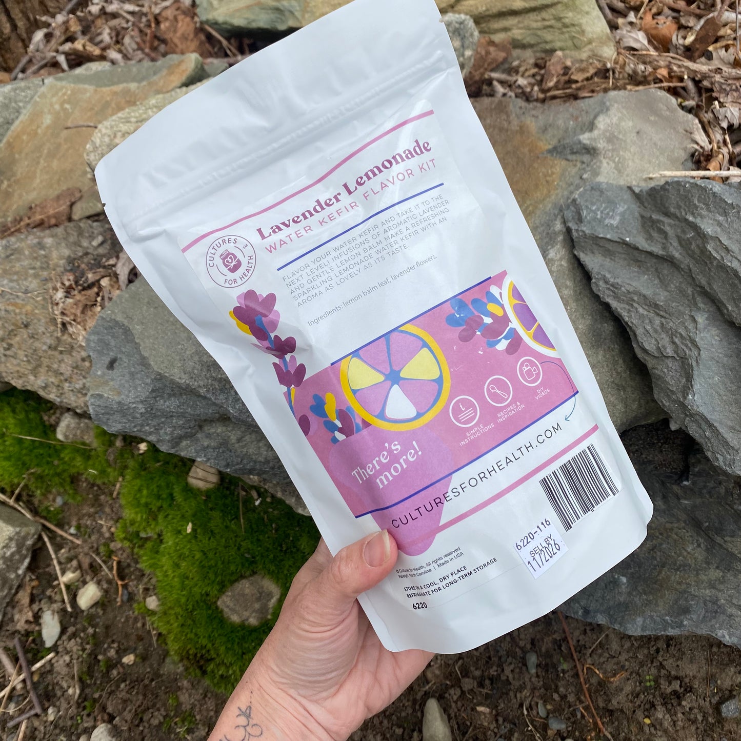 Lavender Lemonade - Water Kefir Flavor Kit - by Cultures for Health - The Hippie Farmer