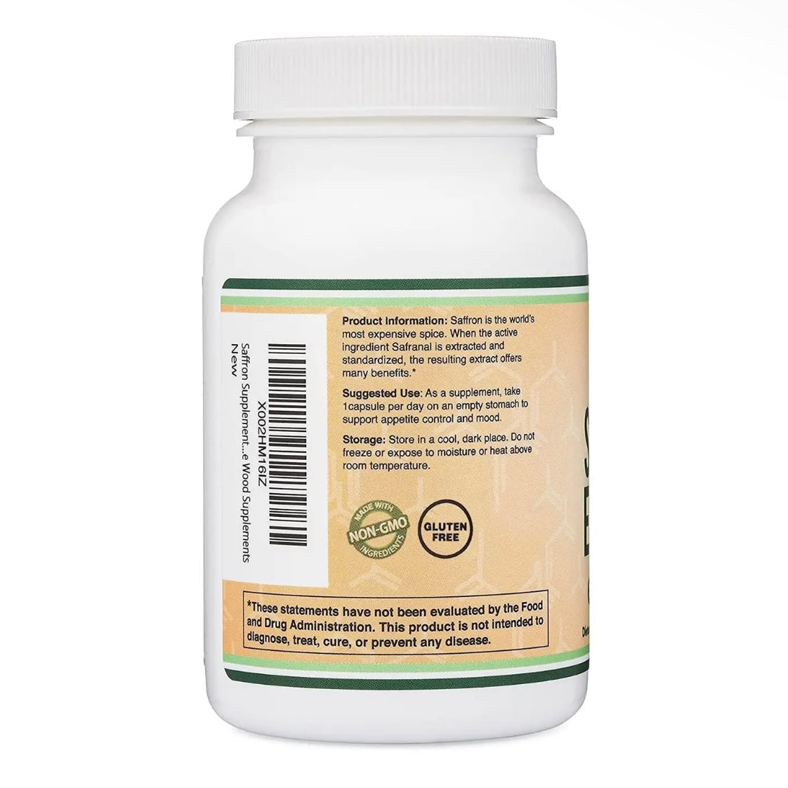 Saffron Extract - 88.5mg 210 capsules by Double Wood