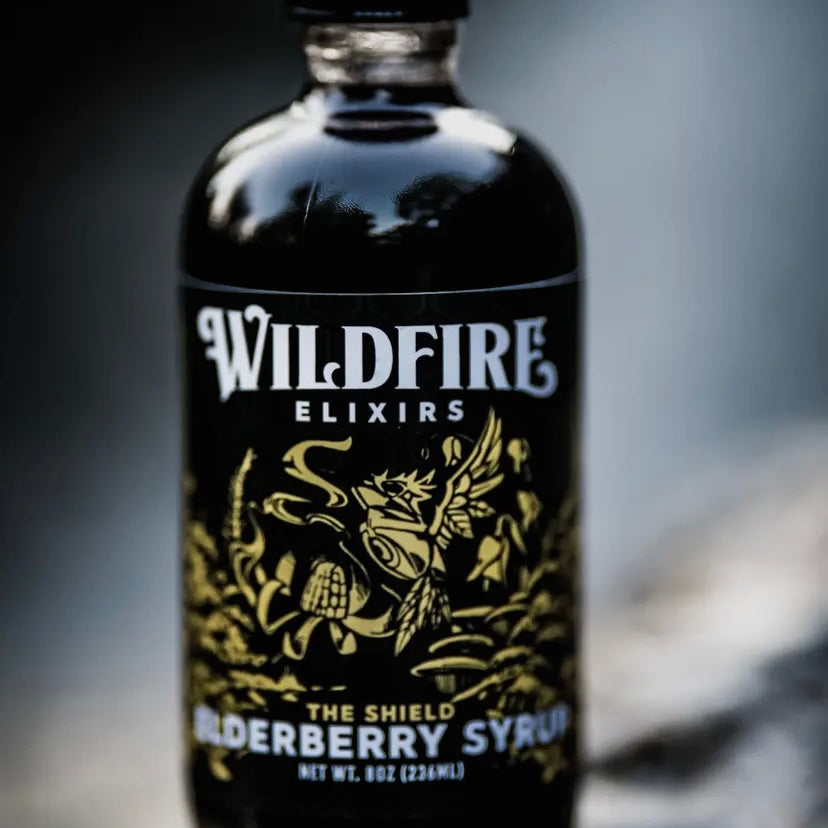 THE SHIELD - Elderberry Syrup - by Wildfire Elixirs - The Hippie Farmer