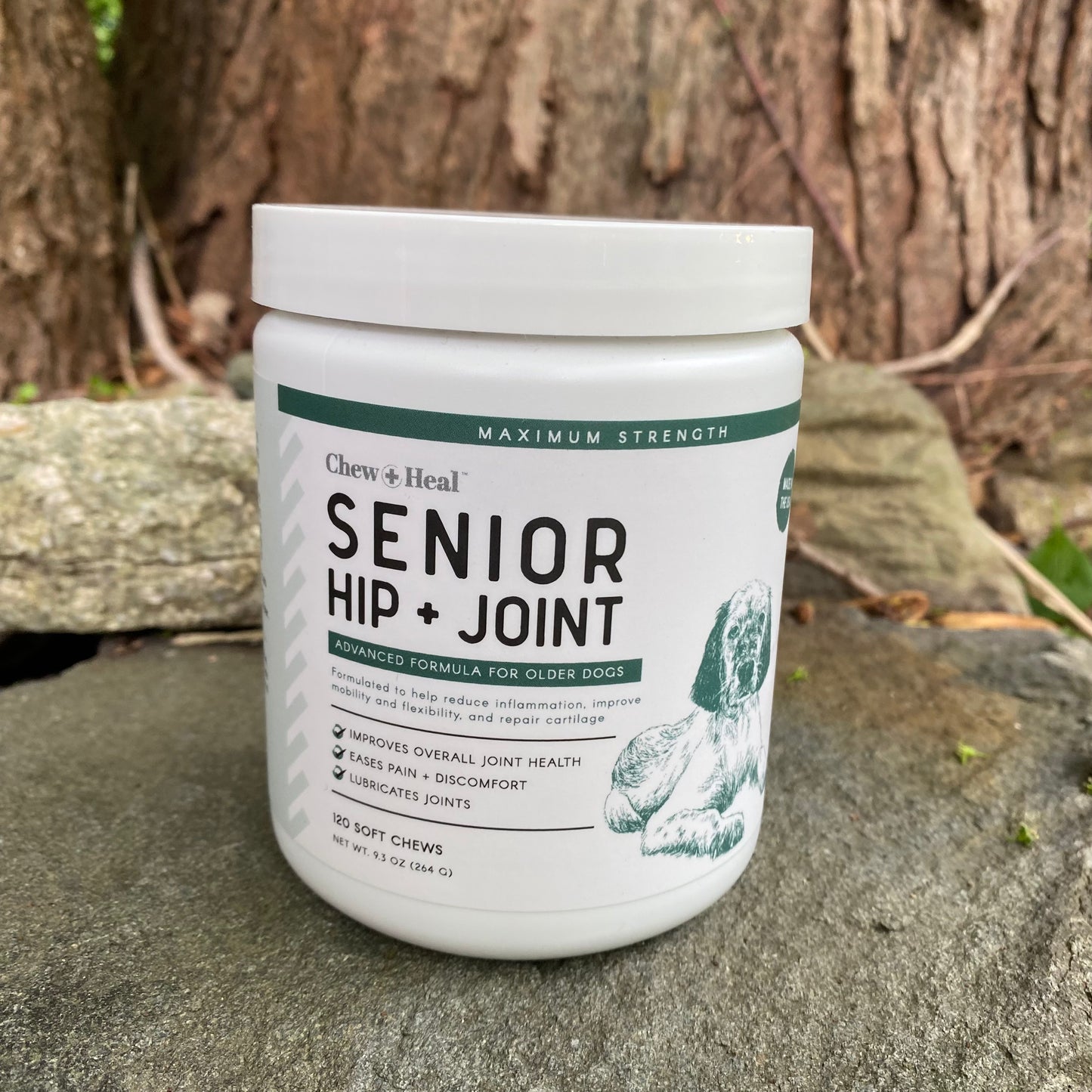 Senior Hip and Joint - Formulated for Older Dogs - by Chew + Heal - The Hippie Farmer