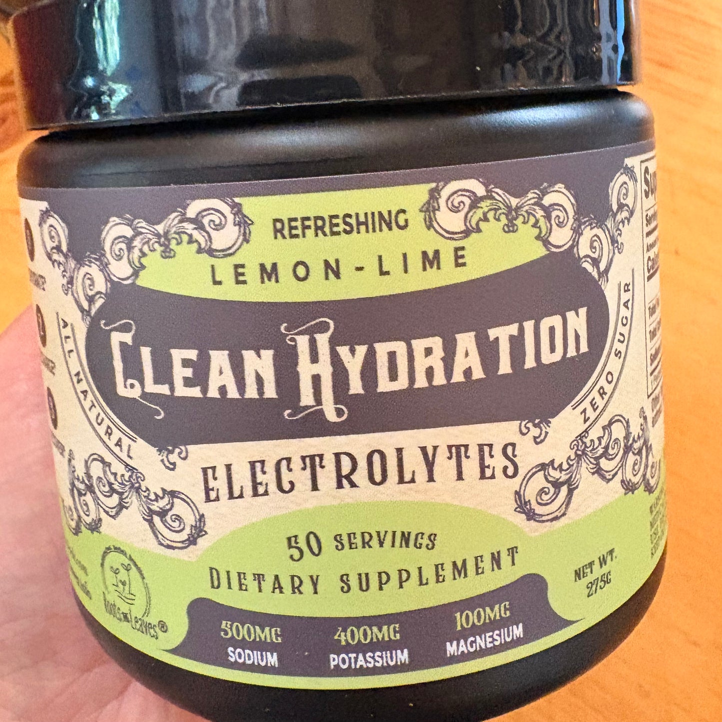 Clean Hydration Electrolytes - Refreshing Orange or Lemon/Lime - 50 Servings by Roots and Leaves