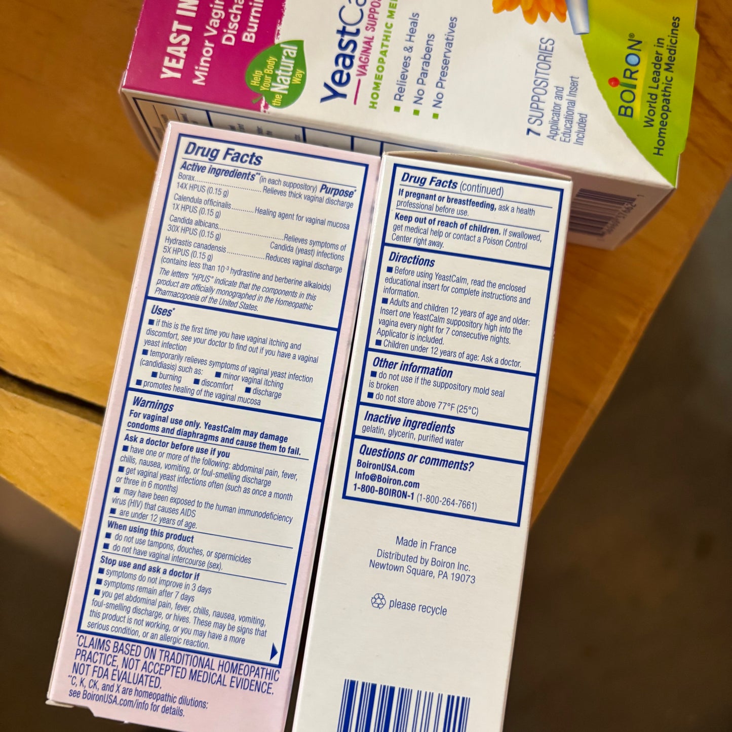 Yeast Calm - Vaginal Suppositories by Boiron