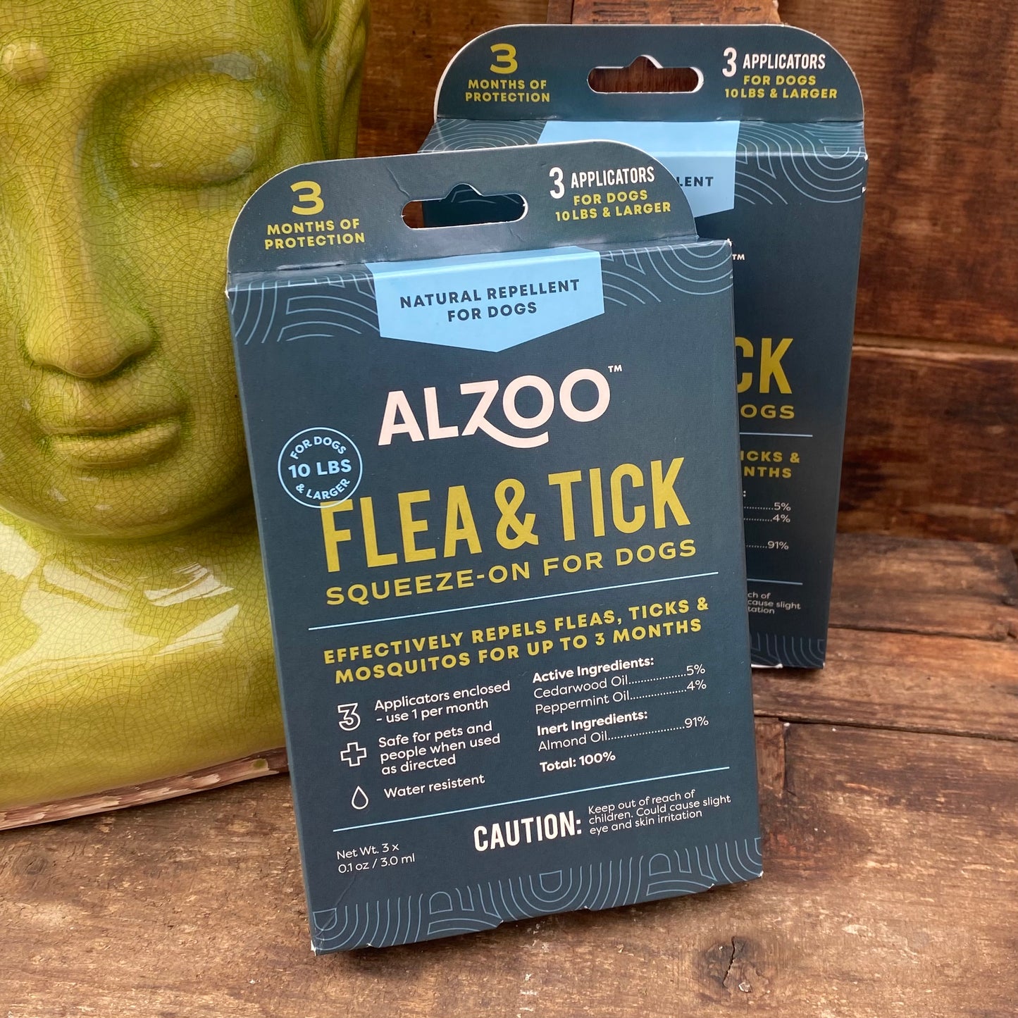 Flea & Tick Natural Repellent for Dogs - Squeeze on - by ALZOO - The Hippie Farmer