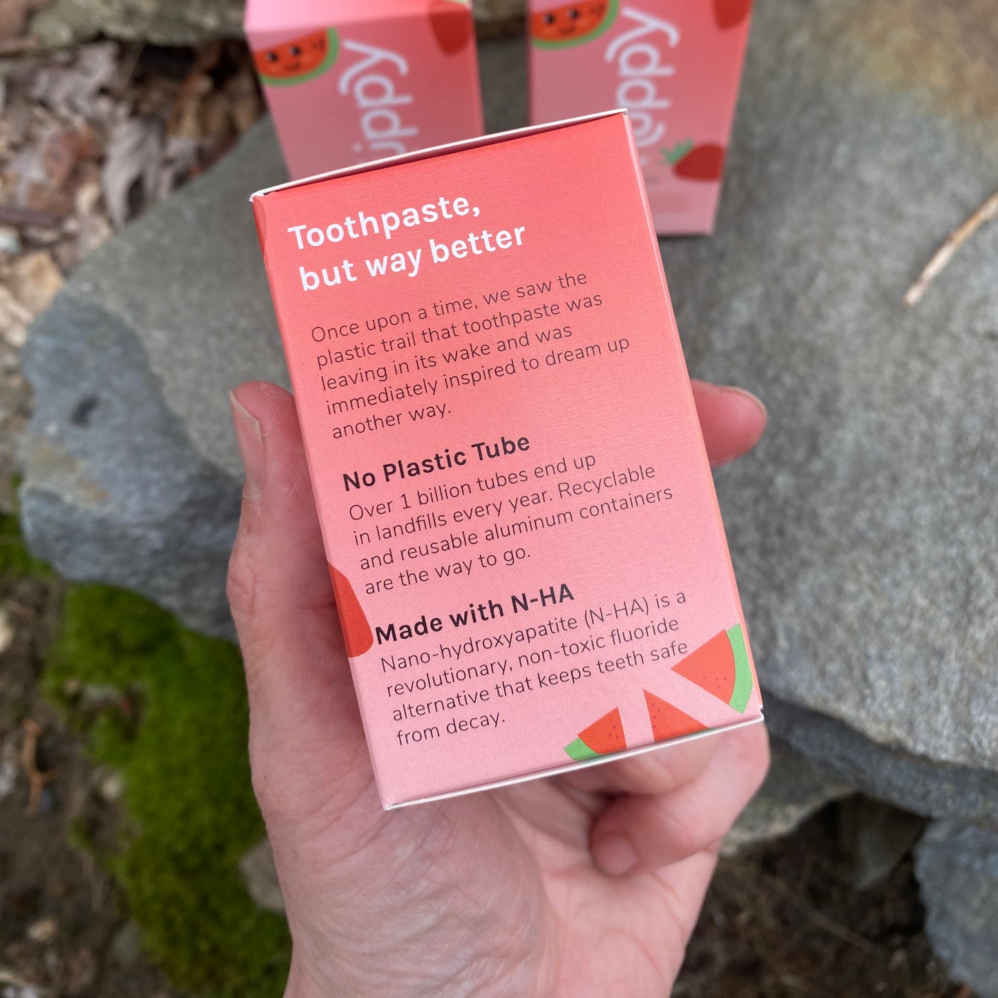 Kids Toothpaste Tablets - Watermelon Strawberry - 62 count by HUPPY - The Hippie Farmer