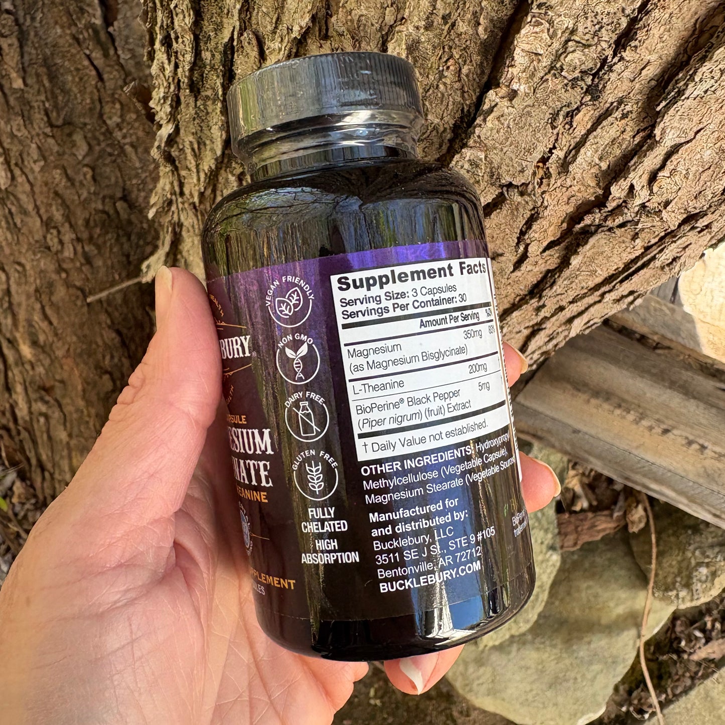Magnesium Glycinate with L-THEANINE - by Bucklebury