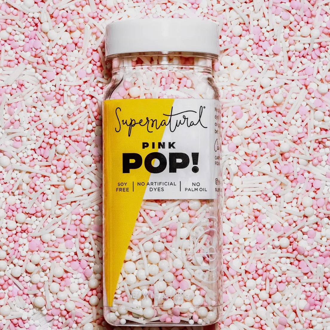 Pink Pop - Dye Free Sprinkles by Supernatural
