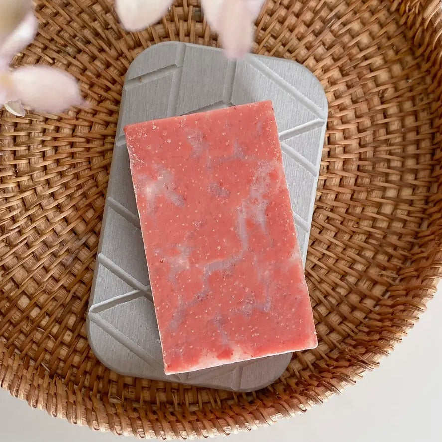 Diatomite Soap Dish - Geometric, Shampoo/Conditioner or Face/Body - from Mother Earth ME