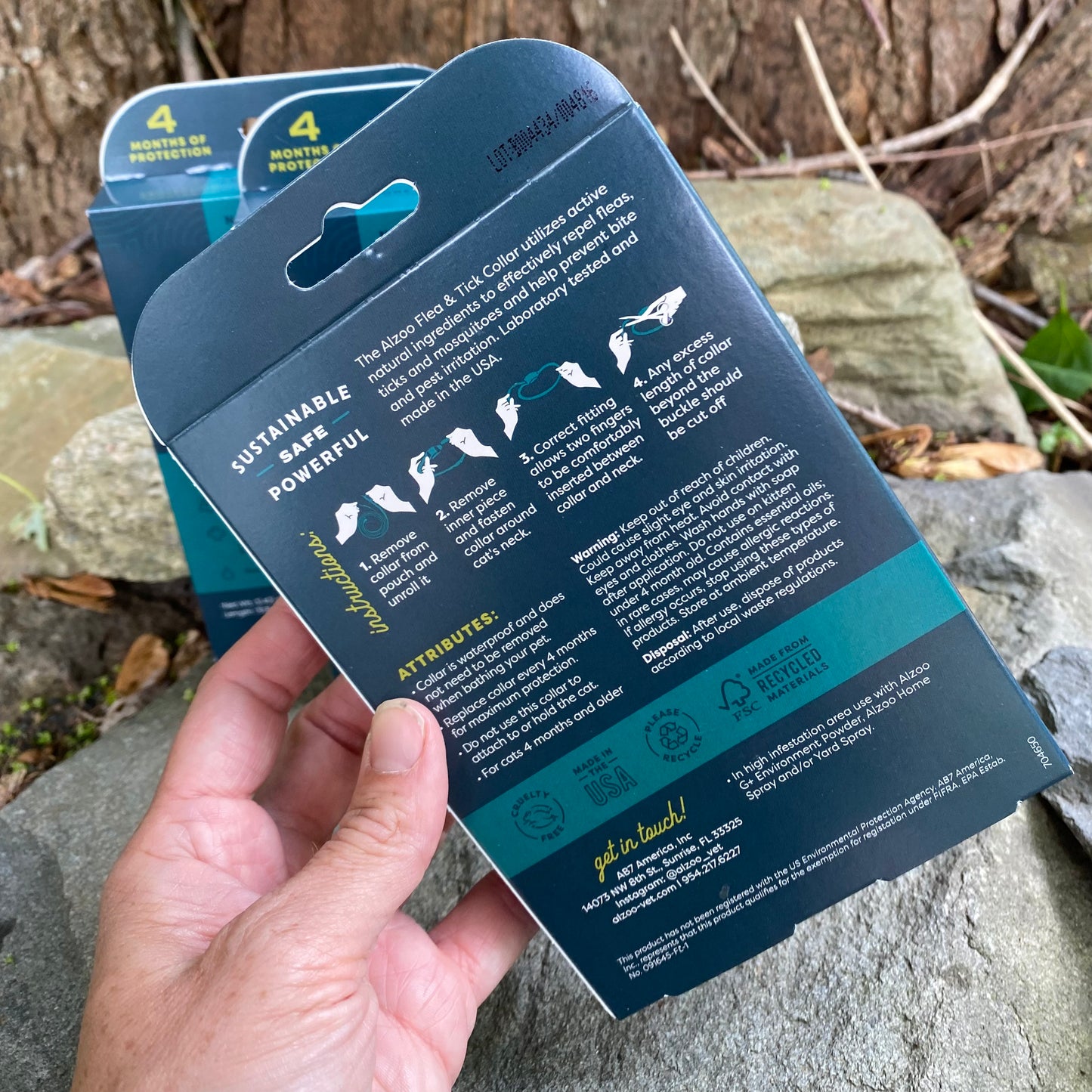 Flea & Tick Cat Collar - Natural - by ALZOO - The Hippie Farmer