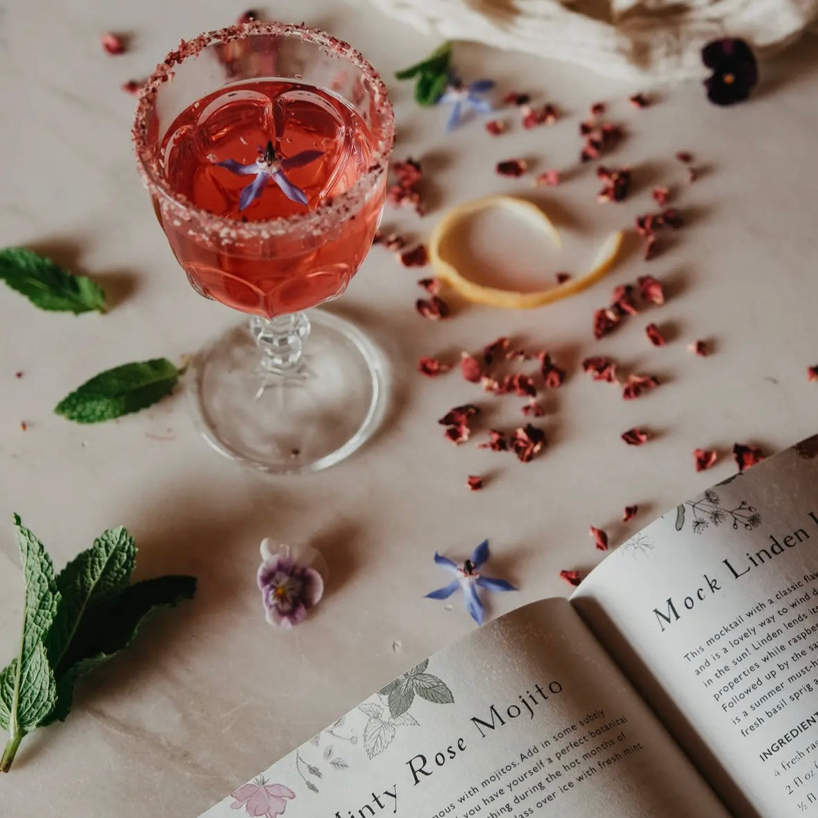 Botanical Mixed Drinks Recipe Book by Herbal Academy - The Hippie Farmer