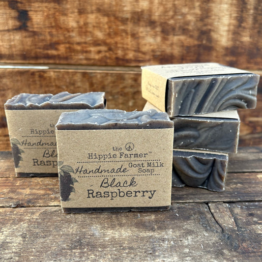 Goat Milk Soap - Black Raspberry - The Hippie Farmer