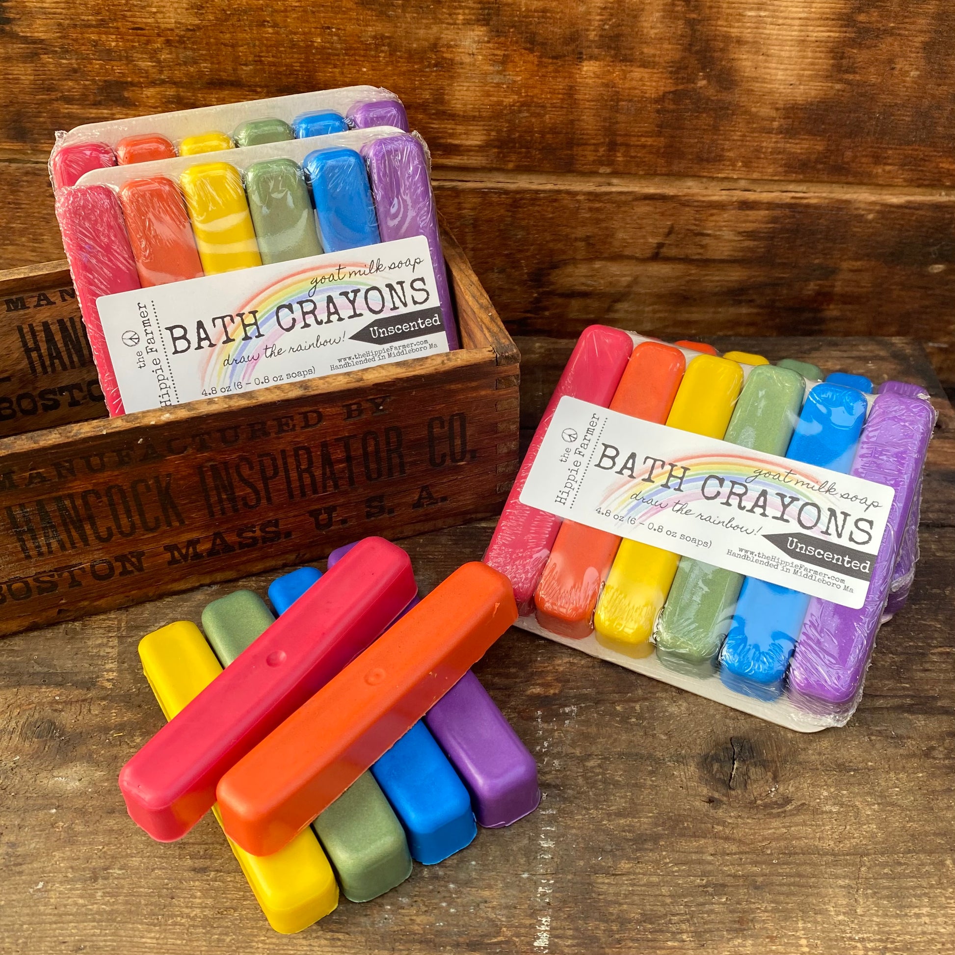 Goat Milk Soap - Bath Crayons for Kids - The Hippie Farmer