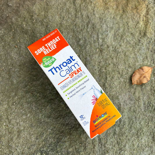 Throat Calm Spray - Homeopathic by BOIRON - The Hippie Farmer