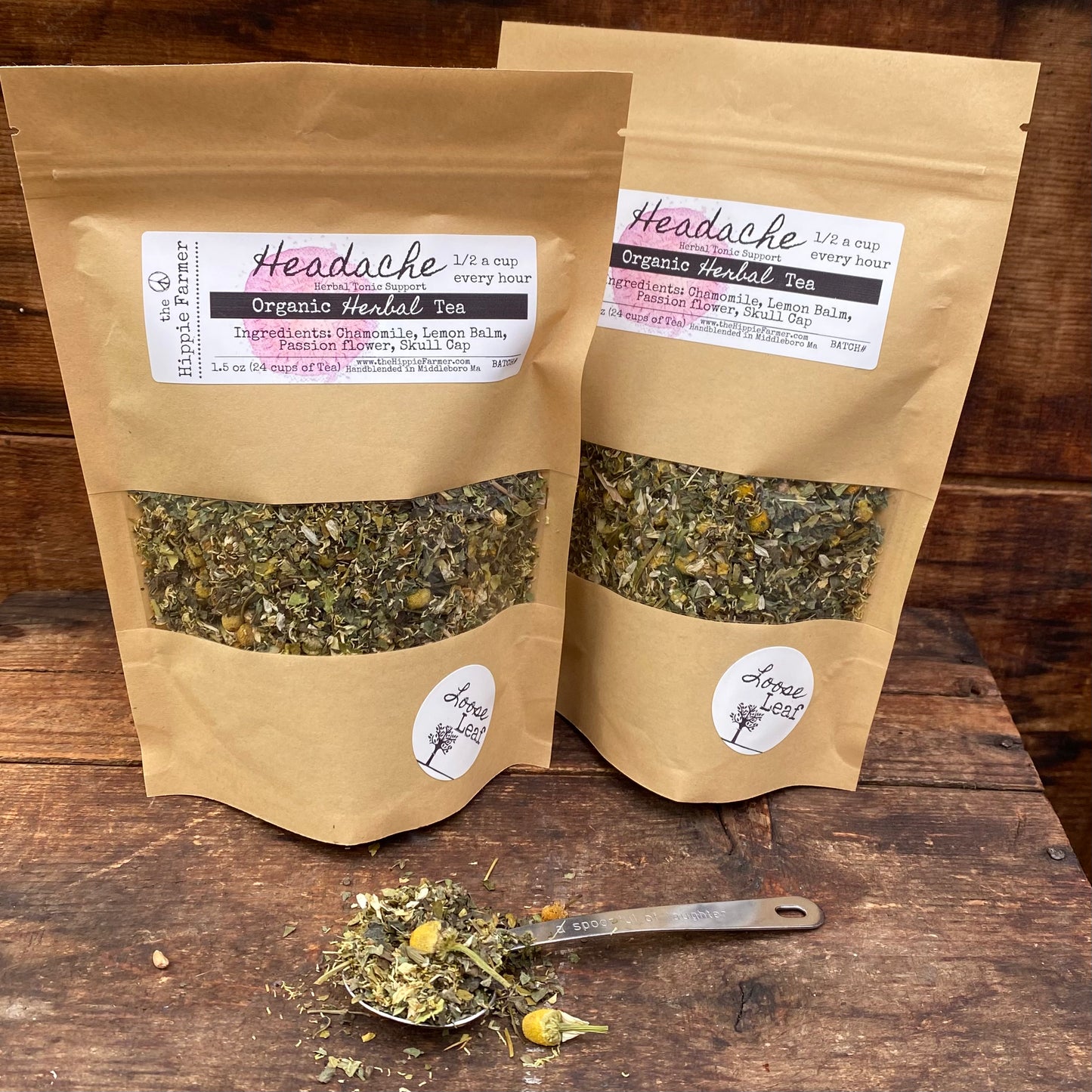 Headache Support - Organic Herbal Teas - 1.5oz - The Hippie Farmer