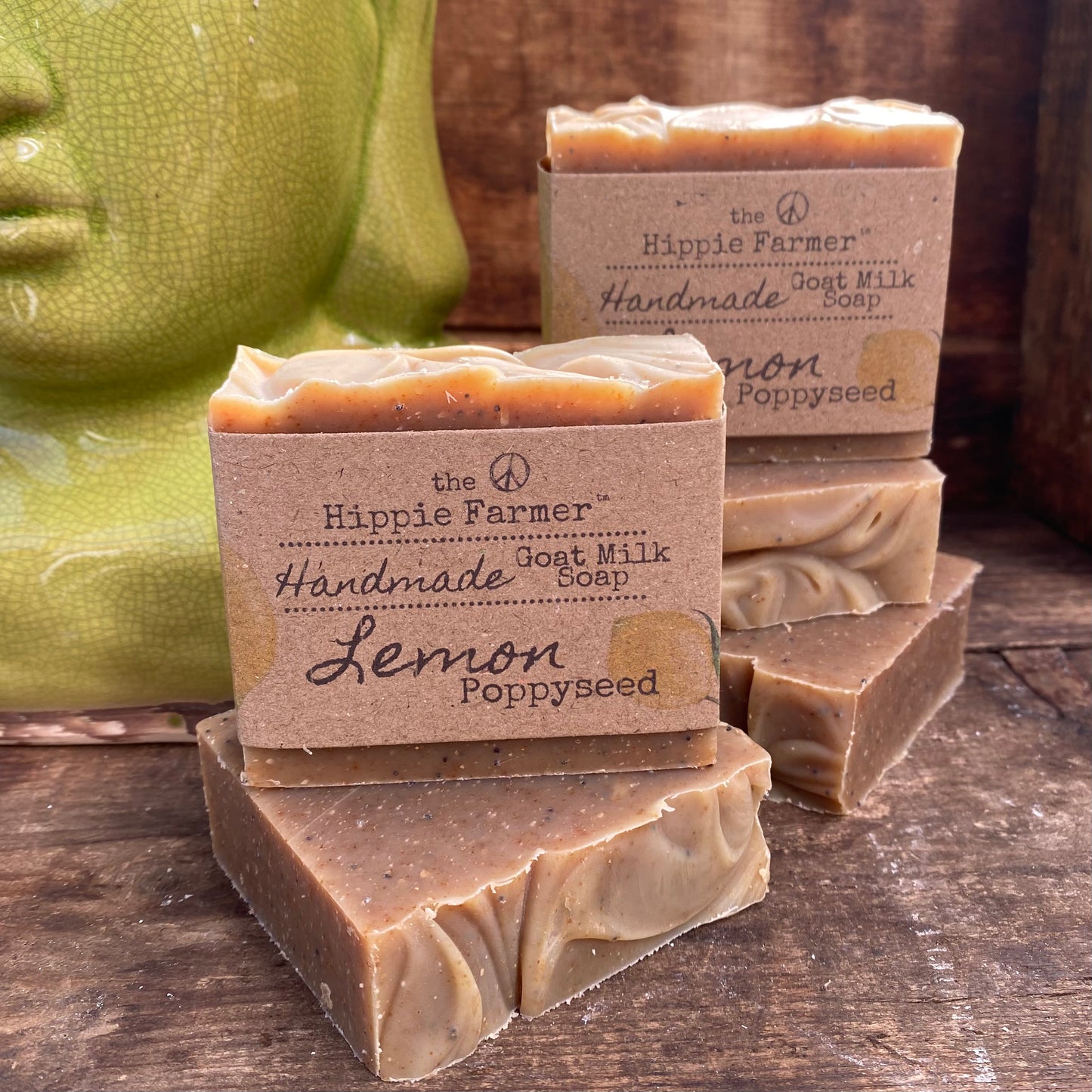 Goat Milk Soap - Lemon Poppyseed - The Hippie Farmer