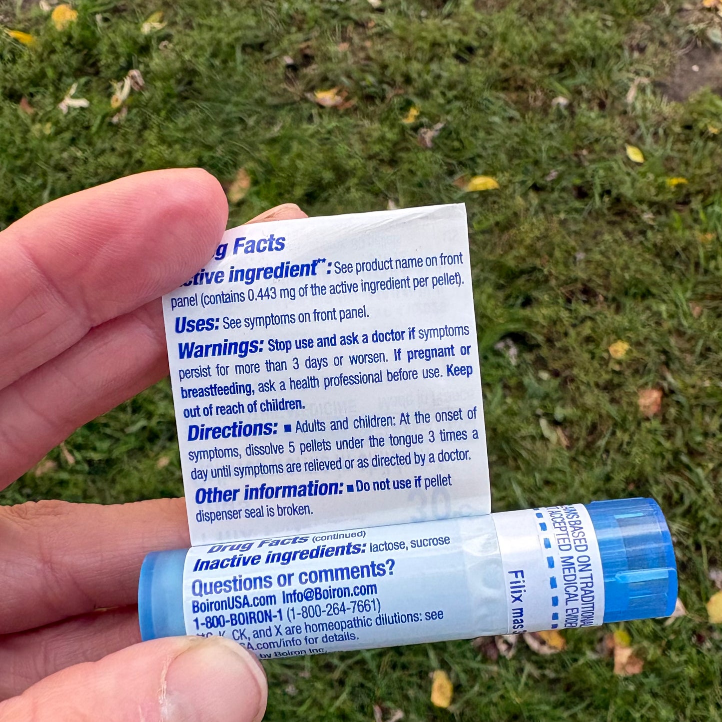 Felix Mas 30c - relieves worms in children - Homeopathic by Boiron (80 pellet) - The Hippie Farmer