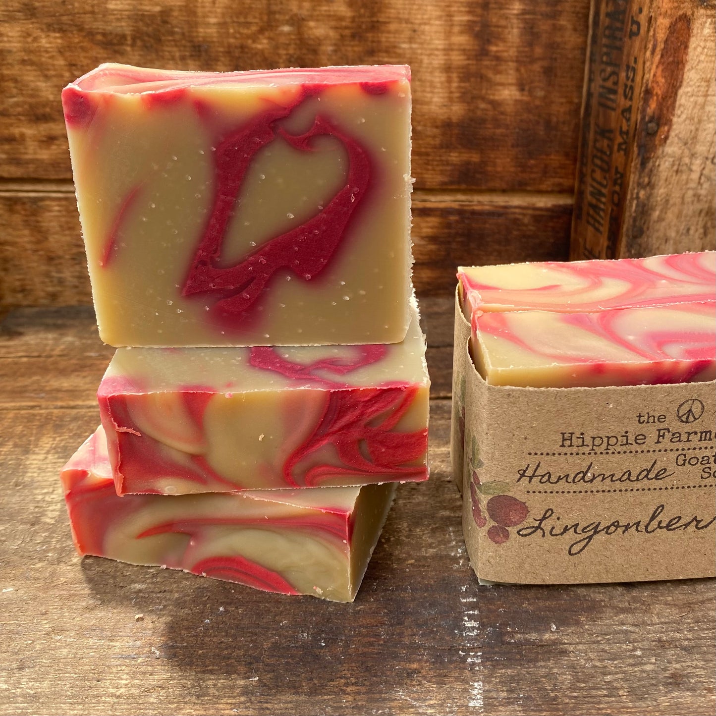 Goat Milk Soap - Lingonberry - The Hippie Farmer
