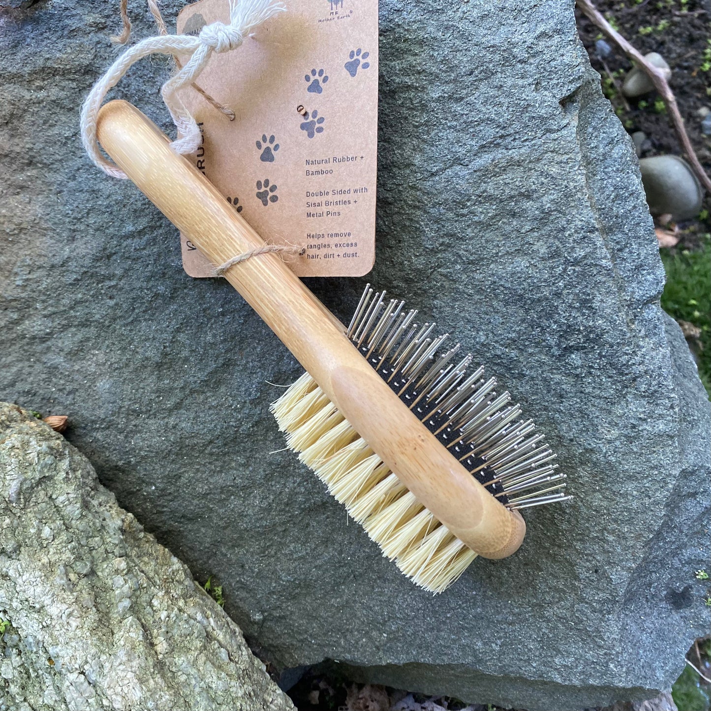 Bamboo Pet Brushes - Small or Large - by Mother Earth ME - The Hippie Farmer