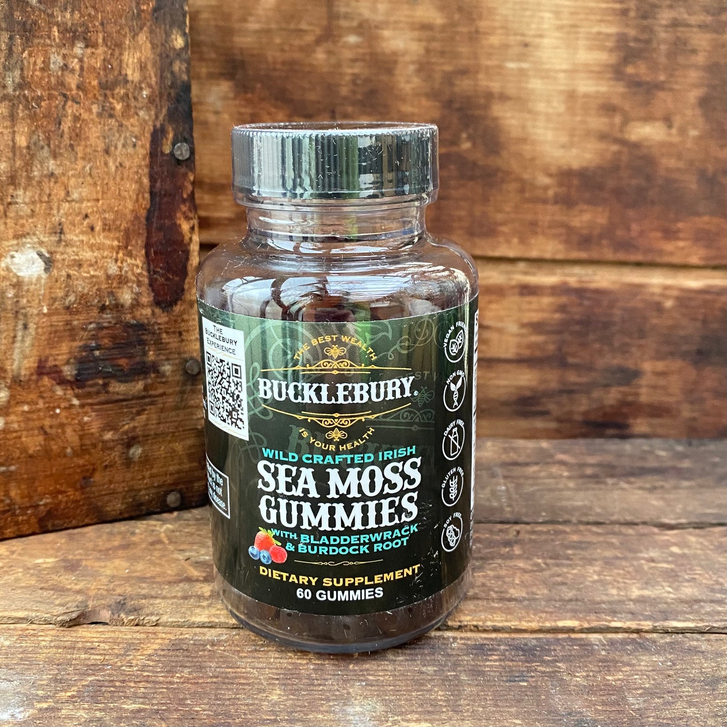 Wild Crafted Irish Sea Moss Gummies with Bladderwhack & Burdock Root - by Bucklebury