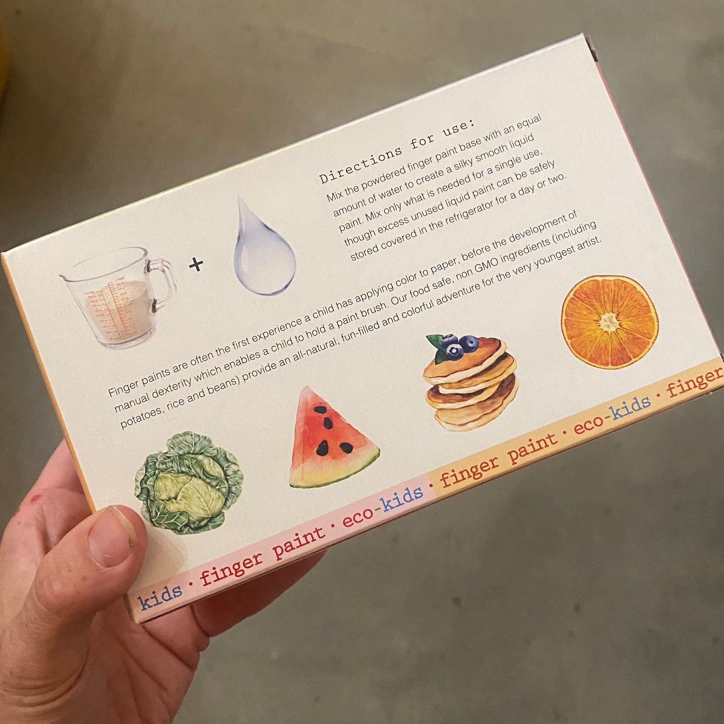Finger Paint - Made with Organic Fruit & Vegetable Extracts - by eco kids - The Hippie Farmer
