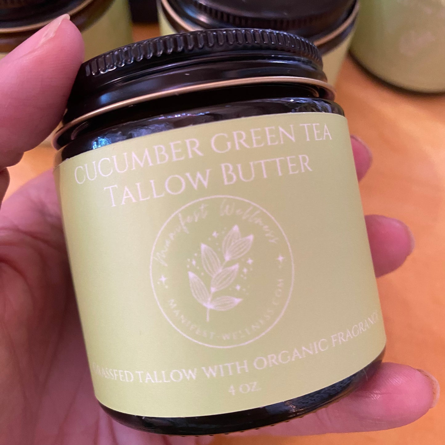 Whipped Grass-fed Tallow Butter - Unscented or Vanilla - by Manifest Wellness - The Hippie Farmer