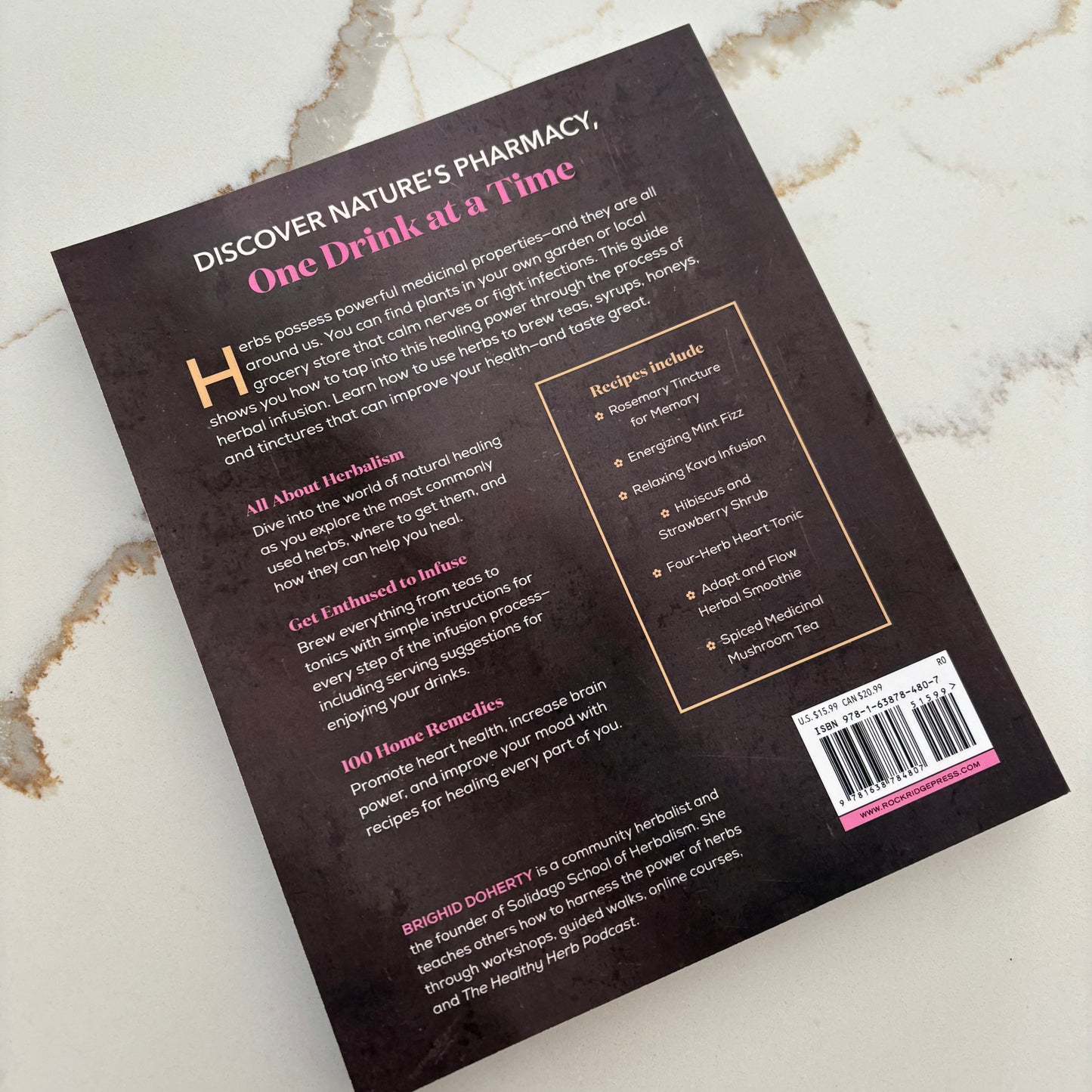 Drinkable Healing Herbal Infusions - 100 Beverages to SOOTHE Your Ailments and BOOST Your Immunity - Book by Brighid Doherty - The Hippie Farmer
