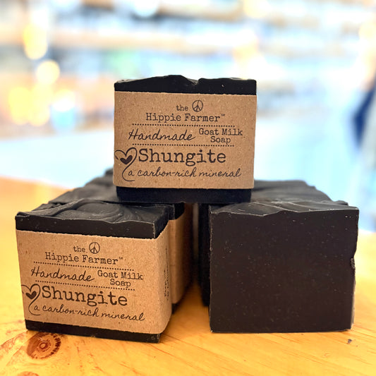 Goat Milk Soap - SHUNGITE a carbon-rich mineral