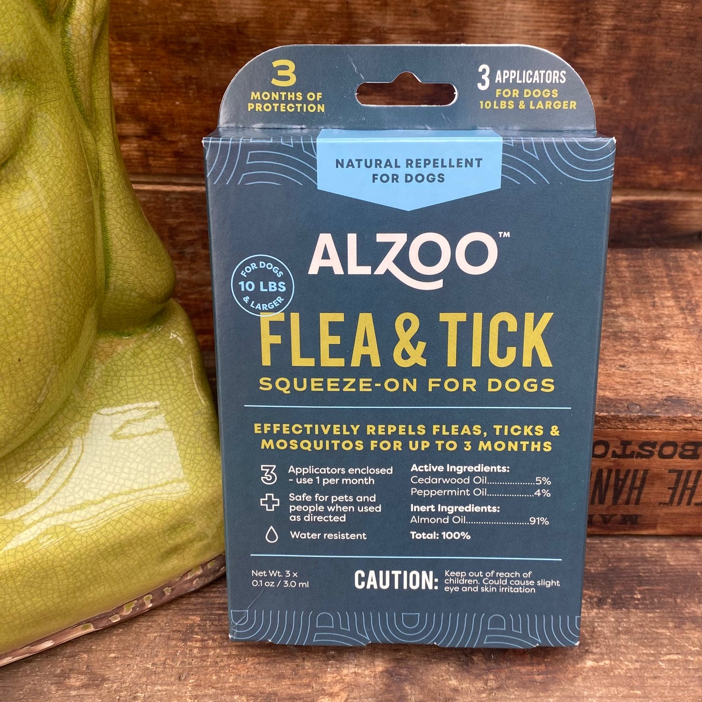 Flea & Tick Natural Repellent for Dogs - Squeeze on - by ALZOO - The Hippie Farmer