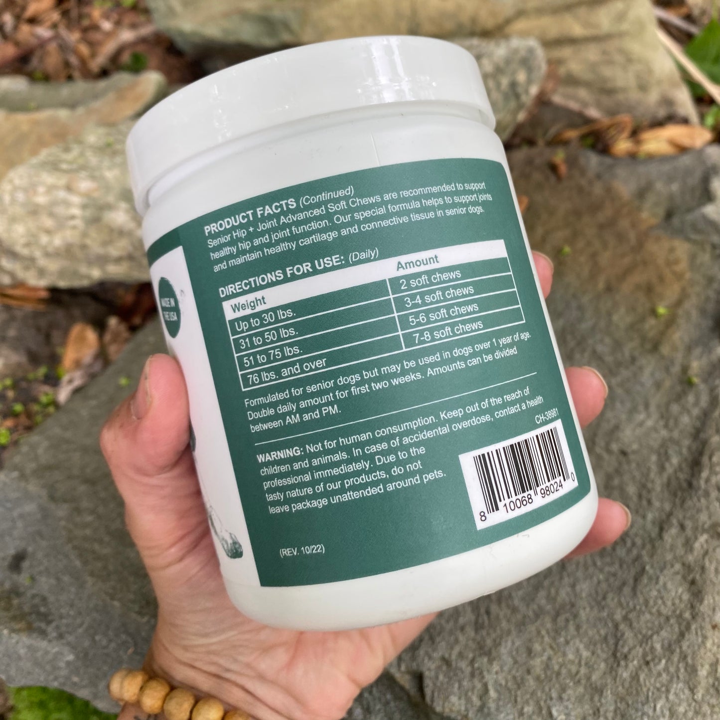 Senior Hip and Joint - Formulated for Older Dogs - by Chew + Heal - The Hippie Farmer