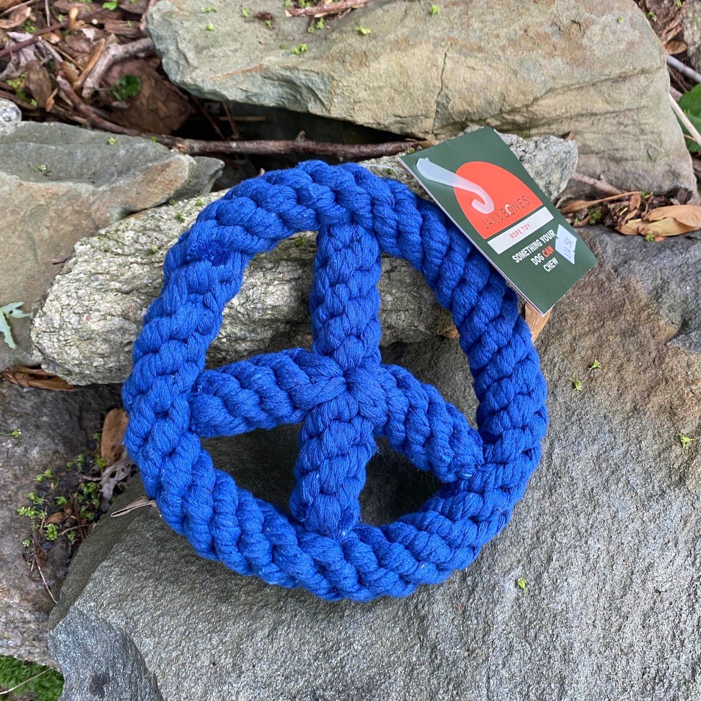 Peace Sign - Dog Rope Toy - by Jax & Bones - The Hippie Farmer