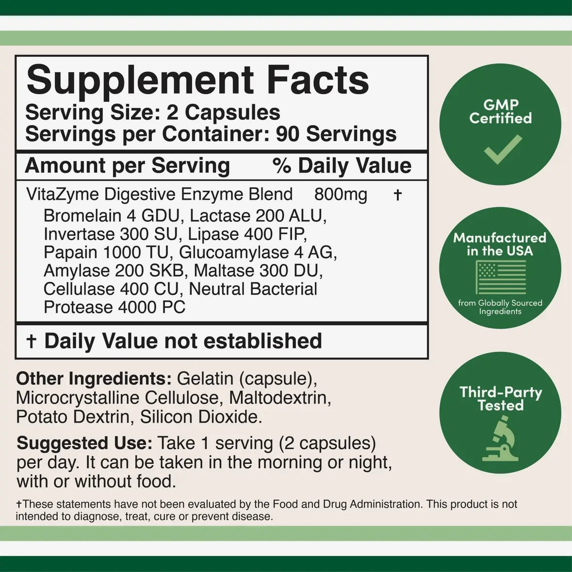 Digestive Enzymes - 180 capsules by Double Wood