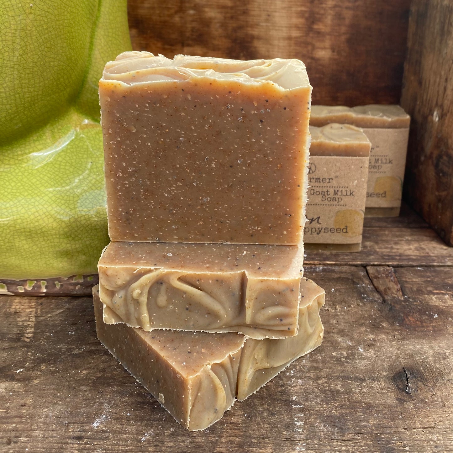 Goat Milk Soap - Lemon Poppyseed - The Hippie Farmer