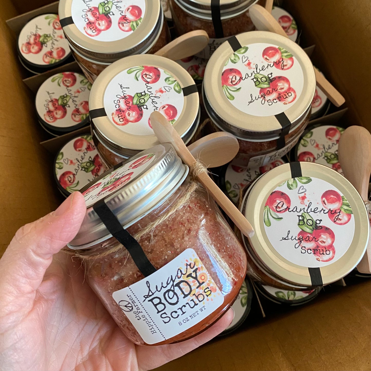 Sugar Body Scrub - Cranberry Bog - The Hippie Farmer