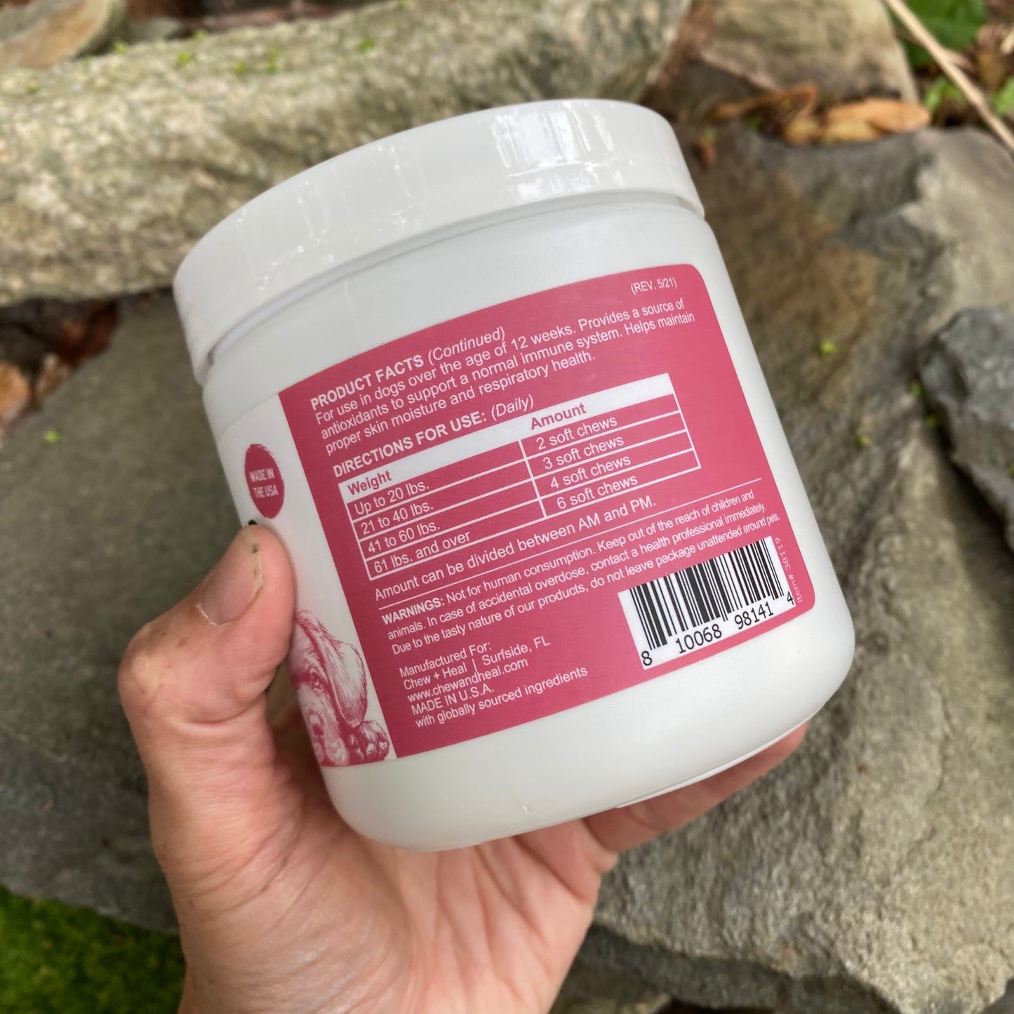 Allergy Aid - Boost Immune and Respiratory for Dogs - by Chew + Heal - The Hippie Farmer
